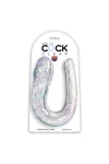 DOUBLE TROUBLE DOPPELDILDO 44 CM KLAR VON KING COCK