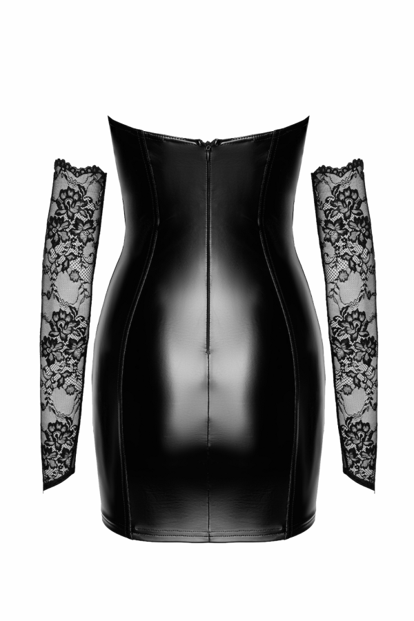 Wetlook Minikleid mit Spitze F340 von Noir Handmade kaufen | Fesselliebe