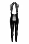 Wetlook Overall mit Spitzen Ausschnitt F342 von Noir Handmade