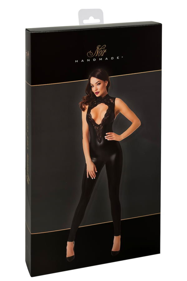 Wetlook Overall mit Spitzen Ausschnitt F342 von Noir Handmade kaufen | Fesselliebe