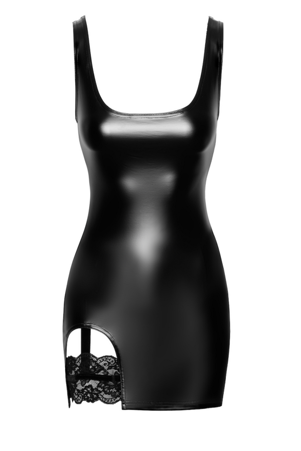 Wetlook Minikleid mit Strumpfband F344 von Noir Handmade kaufen | Fesselliebe