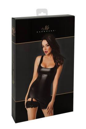Wetlook Minikleid mit Strumpfband F344 von Noir Handmade kaufen | Fesselliebe
