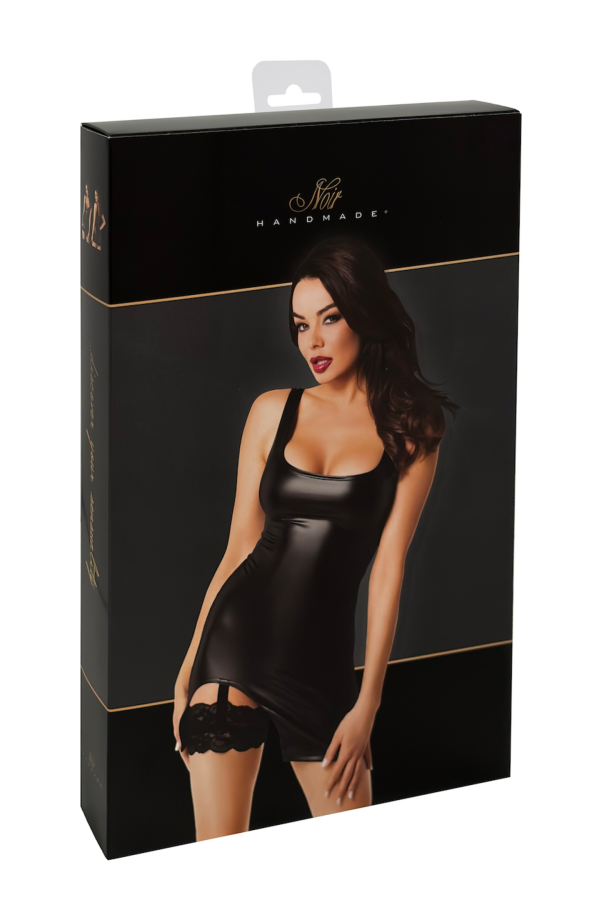 Wetlook Minikleid mit Strumpfband F344 von Noir Handmade kaufen | Fesselliebe