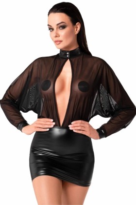 Tüll-Minikleid mit Wetlook F348 von Noir Handmade kaufen | Fesselliebe