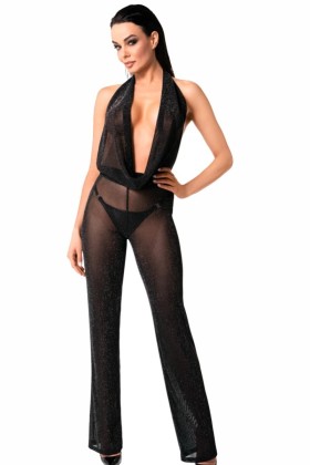 Bodystocking mit Wasserfallausschnitt F350 von Noir Handmade kaufen | Fesselliebe
