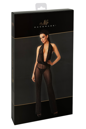Bodystocking mit Wasserfallausschnitt F350 von Noir Handmade kaufen | Fesselliebe