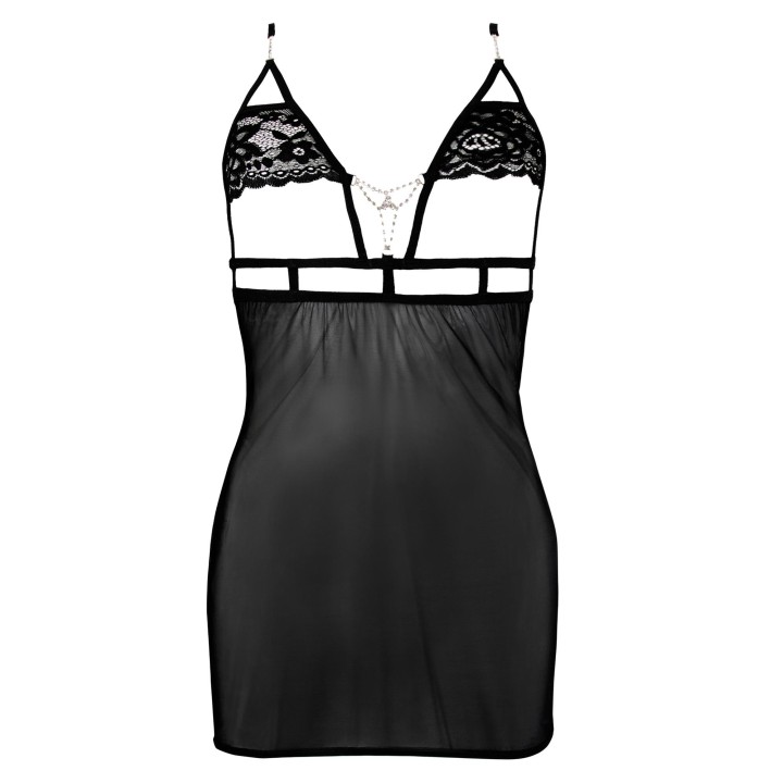 Schwarzes Chemise Claea von Anais Apparel Luxury Lingerie | Fesselliebe.de