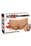 HIDDEN DESIRE - ALTER EGO OFFENER VAGINA-SLIP MIT NIEDRIGER TAILLE, FLEISCH