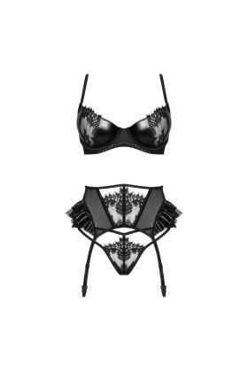 Rafaella 3-tlg. Dessous Set schwarz von Beauty Night Fashion kaufen | Fesselliebe