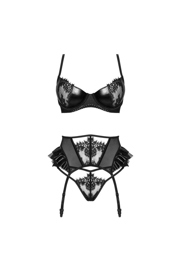 Rafaella 3-tlg. Dessous Set schwarz von Beauty Night Fashion kaufen | Fesselliebe