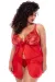 rotes Babydoll - MAL7559XRED von Mapalé