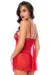 rotes Babydoll - MAL7559RED von Mapalé