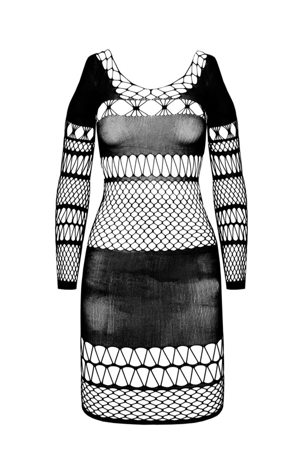 schwarzes Netzkleid BS105 von Passion kaufen | Fesselliebe