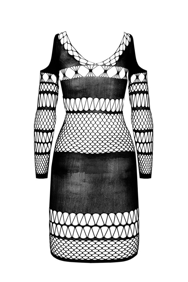 schwarzes Netzkleid BS105 von Passion kaufen | Fesselliebe