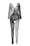 schwarzer ouvert Bodystocking BS107 von Passion