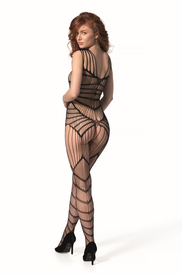 schwarzer ouvert Bodystocking BS102 von Passion kaufen | Fesselliebe