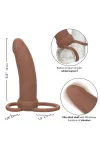 CALEXOTICS - MAXX THICK DUAL PENETRATOR 10 VIBRATIONEN BRAUN