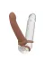 CALEXOTICS - MAXX RIBBED DUAL PENETRATOR 10 VIBRATIONEN BRAUN