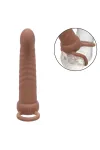 CALEXOTICS - MAXX RIBBED DUAL PENETRATOR 10 VIBRATIONEN BRAUN