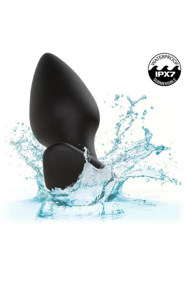 CALEXOTICS - ROCK BOTTOM PERFECT ANAL PLUG 10 VIBRATIONEN SILIKON SCHWARZ