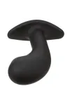 CALEXOTICS - ROCK BOTTOM CURVED ANAL PLUG 10 VIBRATIONEN SILIKON SCHWARZ