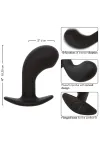 CALEXOTICS - ROCK BOTTOM CURVED ANAL PLUG 10 VIBRATIONEN SILIKON SCHWARZ