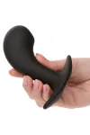 CALEXOTICS - ROCK BOTTOM CURVED ANAL PLUG 10 VIBRATIONEN SILIKON SCHWARZ