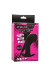 CALEXOTICS - ROCK BOTTOM CURVED ANAL PLUG 10 VIBRATIONEN SILIKON SCHWARZ