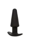 CALEXOTICS - ROCK BOTTOM TAPERED ANAL PLUG 10 VIBRACIONES SILIKON SCHWARZ