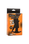 CALEXOTICS - ROCK BOTTOM TAPERED ANAL PLUG 10 VIBRACIONES SILIKON SCHWARZ