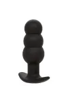 CALEXOTICS - ROCK BOTTOM ANAL PLUG MIT PERLEN 10 VIBRATIONEN SILIKON SCHWARZ