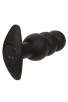 CALEXOTICS - ROCK BOTTOM ANAL PLUG MIT PERLEN 10 VIBRATIONEN SILIKON SCHWARZ