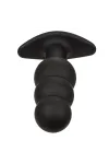 CALEXOTICS - ROCK BOTTOM ANAL PLUG MIT PERLEN 10 VIBRATIONEN SILIKON SCHWARZ