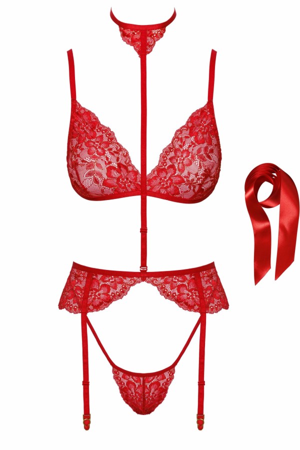 KISS243 5-teiliges Set aus Spitze kaufen | Fesselliebe