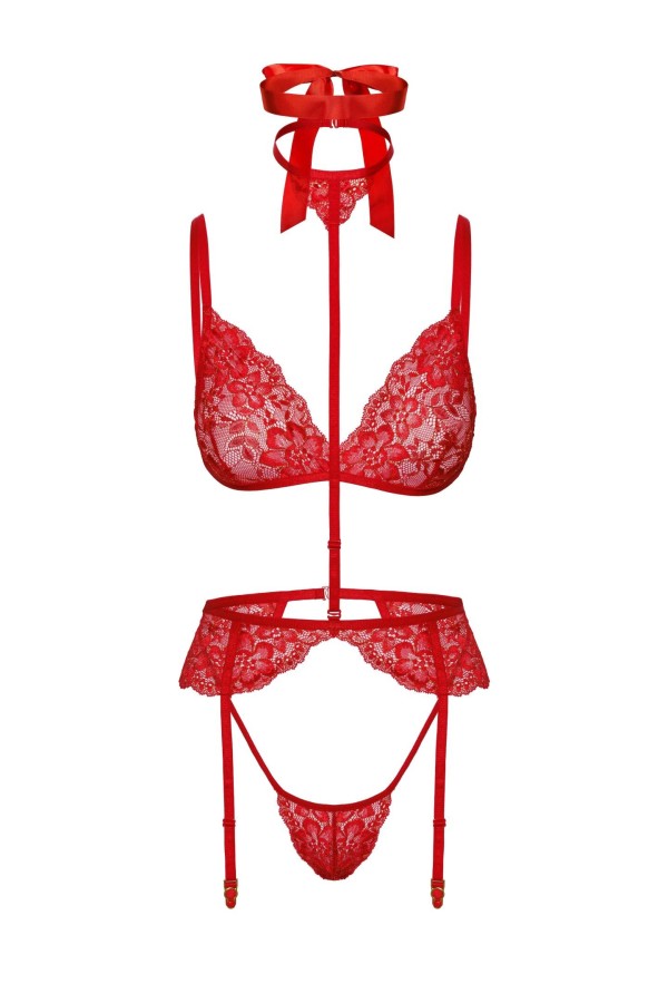 KISS243 5-teiliges Set aus Spitze kaufen | Fesselliebe