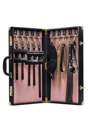 Exklusives Temptasia Safe Word Bondage Kit mit Koffer, Schwarz