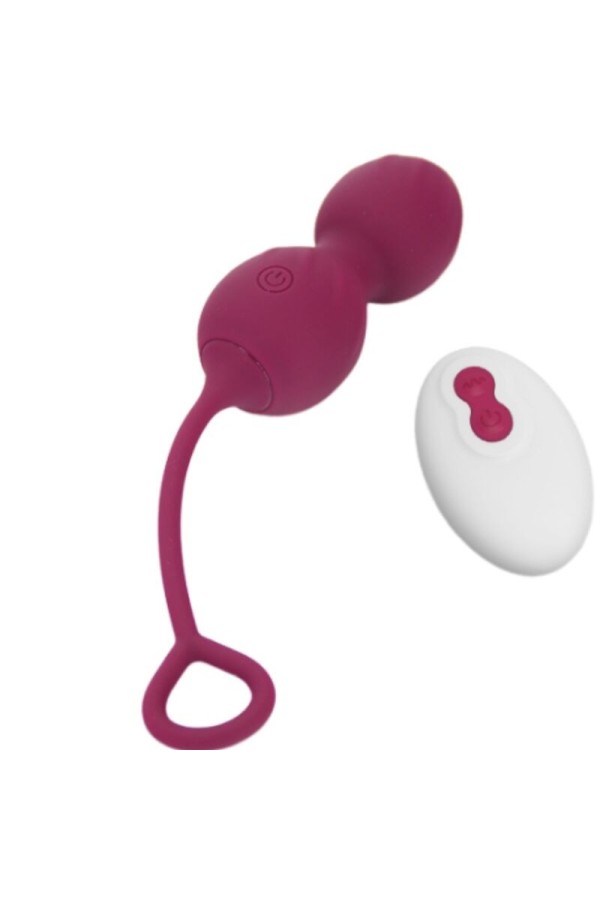 Blossoms Vaginal Hantel Vibration mit Fernbedienung 10 Vibrationen Dunkelrot von Armony Vibrators kaufen | Fesselliebe
