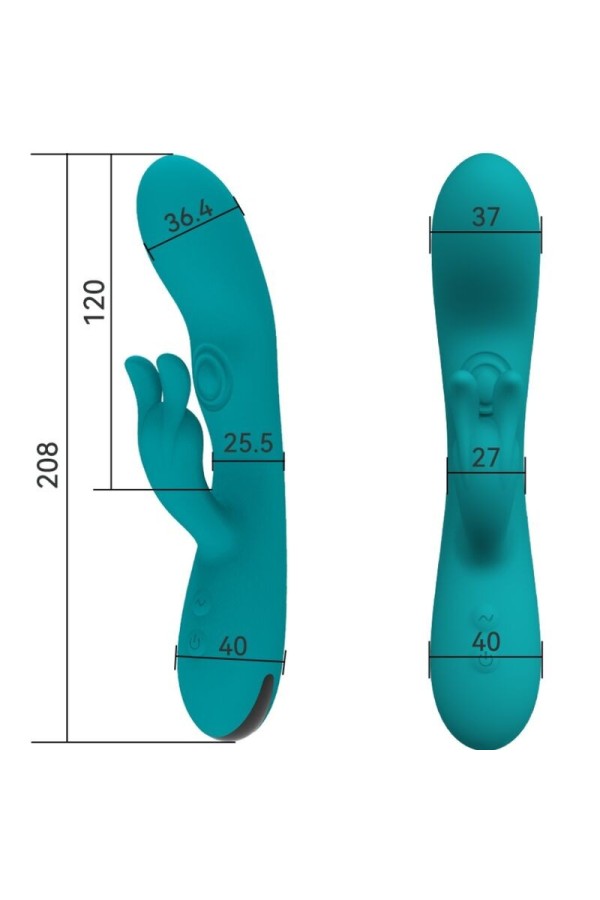 Dancing Bunny Vibrator Rabbit 10 Geschwindigkeiten Grün von Armony Vibrators kaufen | Fesselliebe