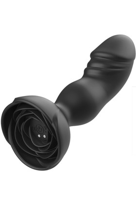 Extreme A Bloom Rose Vibrator & Analstecker mit Fernbedienung Schwarz von Armony Anal kaufen | Fesselliebe
