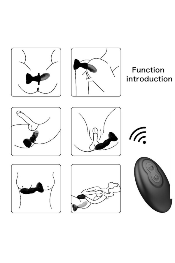 Extreme A Bloom Rose Vibrator & Analstecker mit Fernbedienung Schwarz von Armony Anal kaufen | Fesselliebe