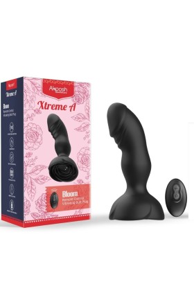 Extreme A Bloom Rose Vibrator & Analstecker mit Fernbedienung Schwarz von Armony Anal kaufen | Fesselliebe