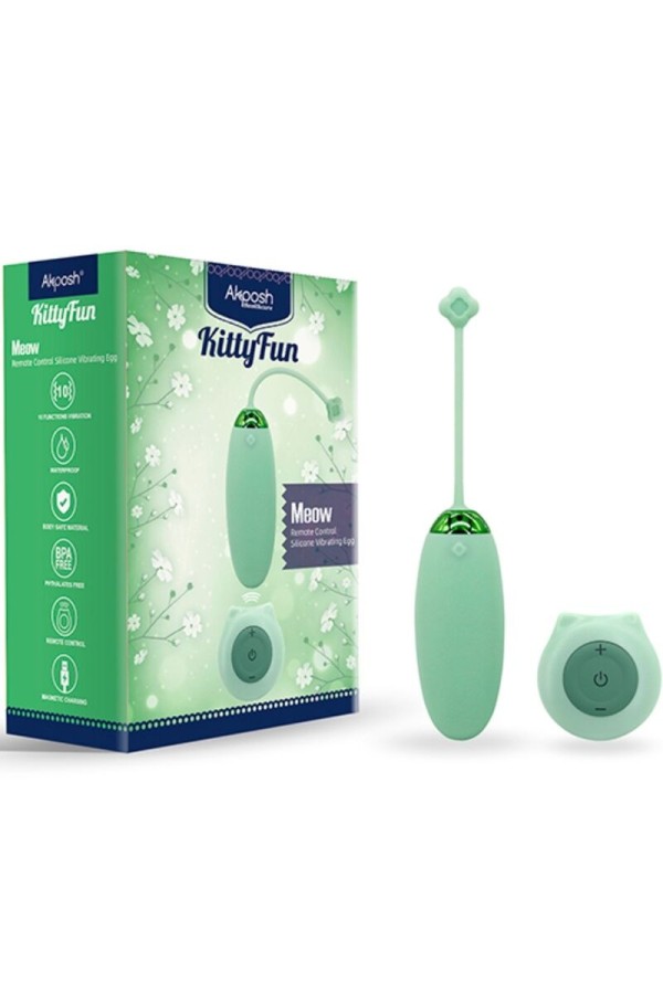 Kitty Fun Egg Vibrator mit Fernbedienung 10 Vibrationen Grün von Armony Stimulators kaufen | Fesselliebe