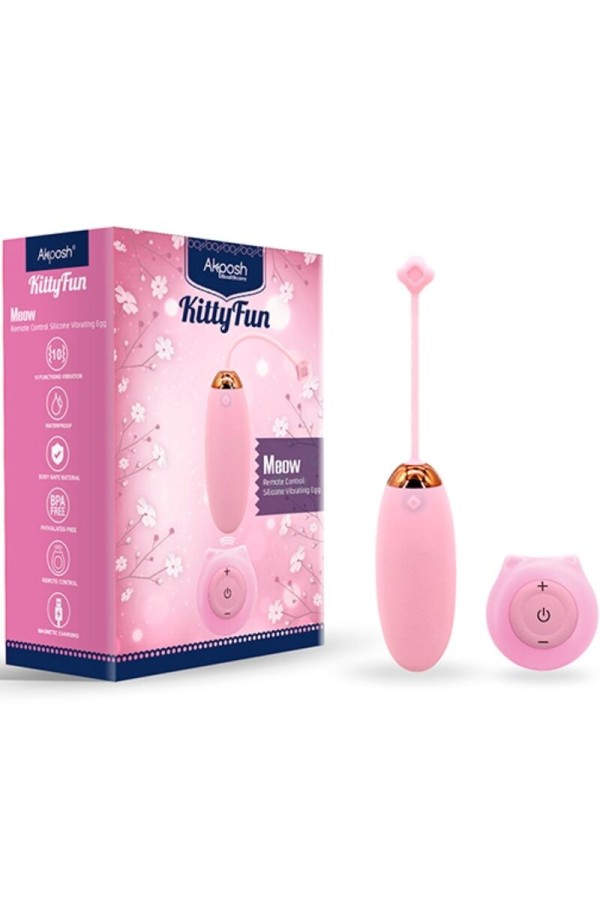 Kitty Fun Egg Vibrator mit Fernbedienung 10 Vibrationen Rosa von Armony Stimulators kaufen | Fesselliebe