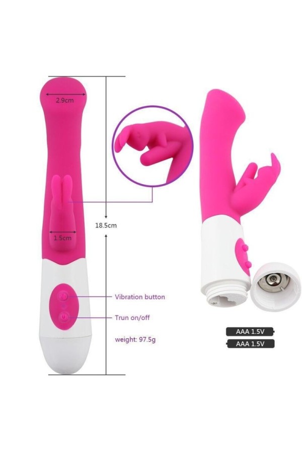 Rabbit Vibrator & Stimulator G-Spot 10 Geschwindigkeiten Rosa von Armony Vibrators kaufen | Fesselliebe