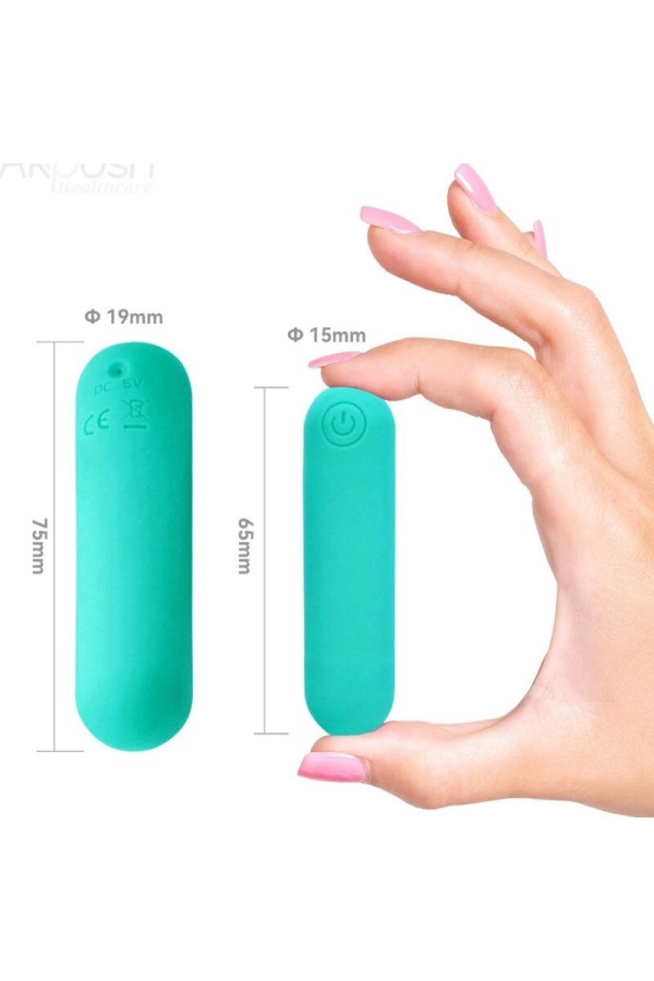 Splash Haha Vibrator Bullet Silikon 10 Vibrationen 75 X 19 cm Grün von Armony Stimulators kaufen | Fesselliebe