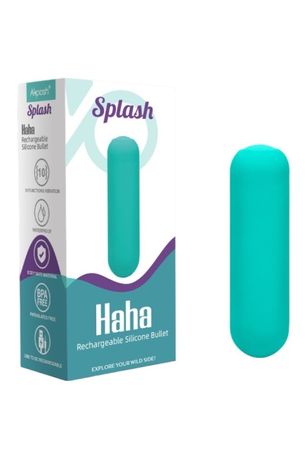 Splash Haha Vibrator Bullet Silikon 10 Vibrationen 75 X 19 cm Grün von Armony Stimulators kaufen | Fesselliebe