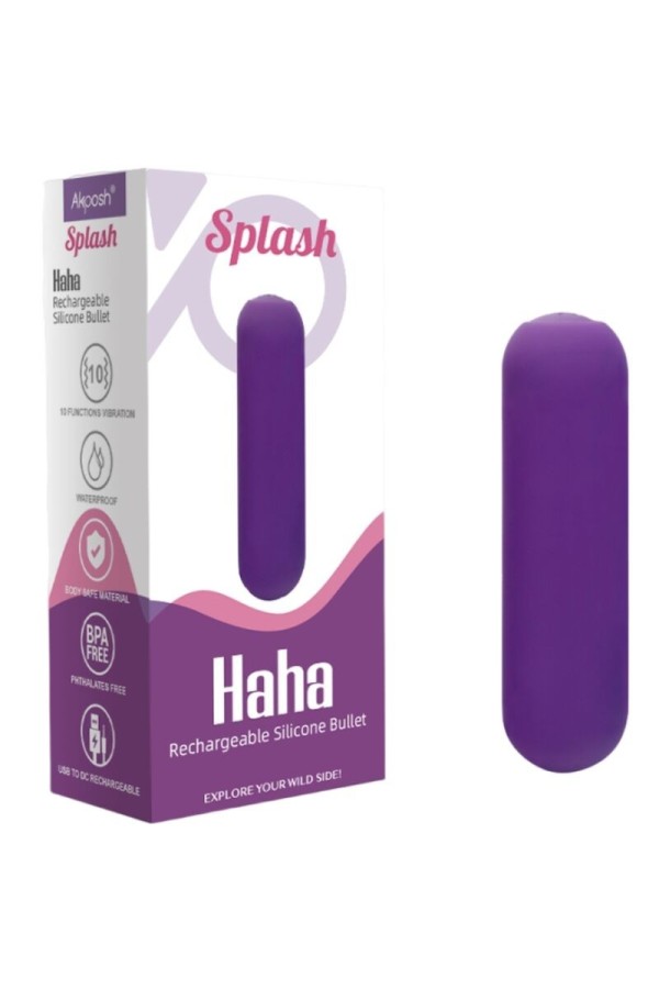 Splash Haha Vibrator Bullet Silikon 10 Vibrationen 75 X 19 cm Lila von Armony Stimulators kaufen | Fesselliebe