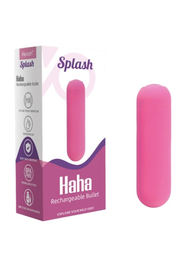 Splash Haha Vibrator Bullet Silikon 10 Vibrationen 75 X 19 cm Rosa von Armony Stimulators kaufen | Fesselliebe