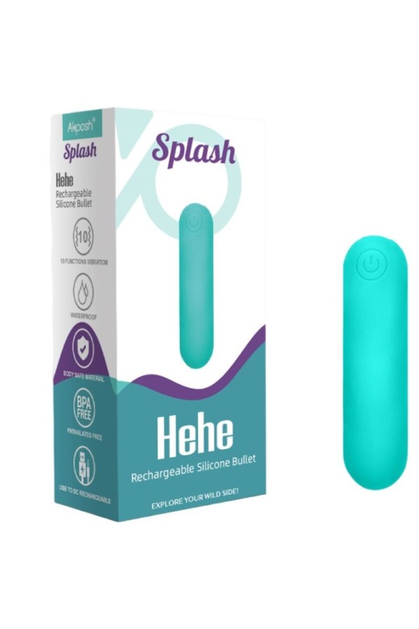Splash Hehe Vibrator Bullet Silikon 10 Vibrationen 65 X 15 cm Grün von Armony Stimulators kaufen | Fesselliebe