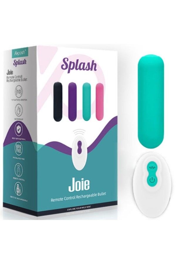 Splash Joie Vibrator Bullet Silikon mit Fernbedienung 10 Vibrationen 75 X 19 cm Grün von Armony Stimulators kaufen | Fesselliebe